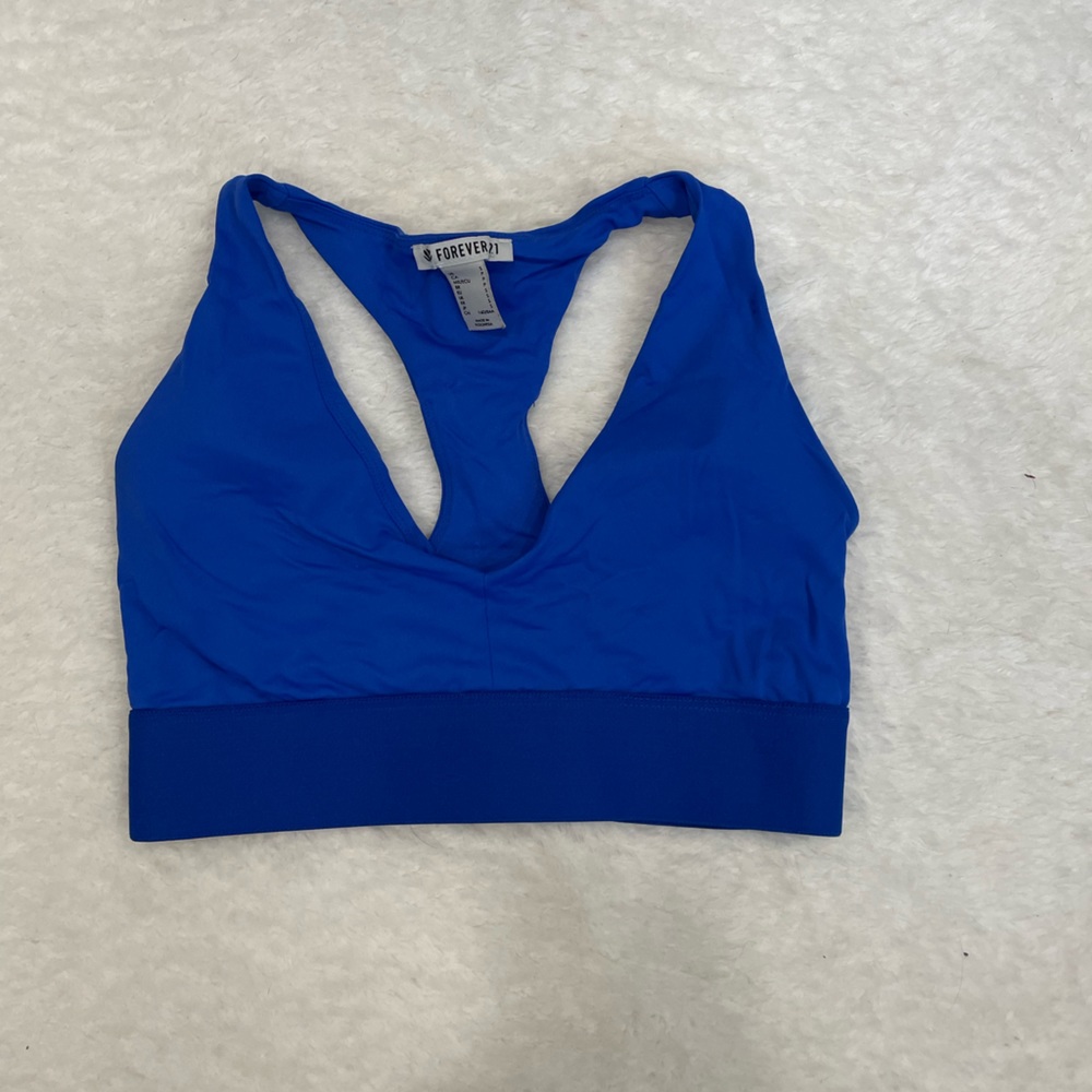 Royal Blue Forever 21 Sports Bra